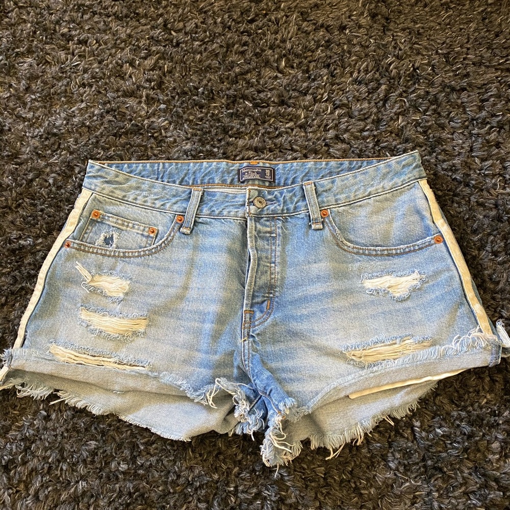Demon distressed shorts